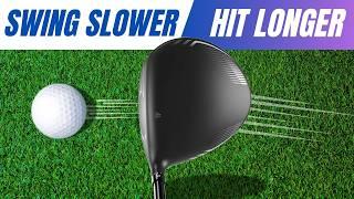 How To Swing The Driver Correctly - Swing Slower Hit The Golf Ball Longer