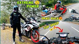 Extreme Power  l Drag Race  l Aprilia RS l R15 l TVS Apache  l motovlogs