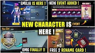 OMG  FINALLY NEW CHARACTER ( EMILIA ) IS HERE BGMI @Priyank1798GC @PUBGMOBILE @zibonzindabad