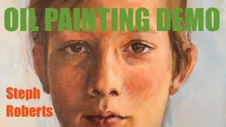 Steph Roberts Oil Portrait Painting Demo