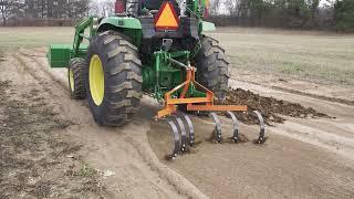 3PT Cultivator w/ 6 Spring Steel Shanks | Quick Hitch Compatible | Titan Attachments