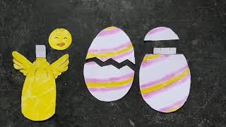 Diy easter egg pop up card..with free templats in Instagram..