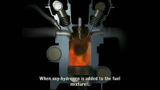 How does HHO gas work in the engine? 