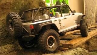 Axial SCX10 Jeep Wrangler Unlimited Rubicon Demo Trail at Portland International Auto Show 2013