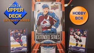  2023-24 UPPER DECK EXTENDED SERIES  HOBBY BOX BREAK PRODUCES HOW MANY CONNOR BEDARD ROOKIE CARDS?