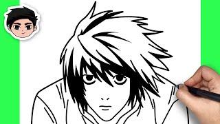 How To Draw L Lawliet | Death Note - Easy Step By Step