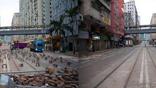 HK residents clean up blockades left by rioters 暴力騷亂過後 香港市民自發清理路障