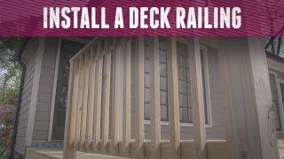 How to Install a Deck Railing - DIY Network