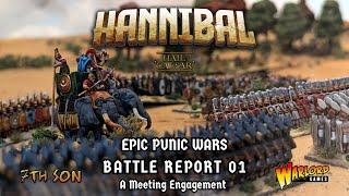 HAIL CAESAR EPIC BATTLES - THE PUNIC WARS; Battle Report 01 - A Meeting Engagement