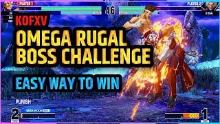 KOFXV  |  Easy way to beat Omega Rugal Boss Challenge [4K60]