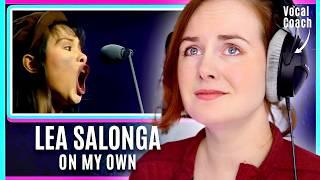 The Most Emotional Voice In Musical Theatre | Lea Salonga - On My Own| Vocal Coach Reacts Analysis