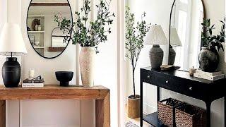 Very cute entryway decorations/ console table ideas| Interior hallway ideas