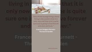 QUOTE - Frances Hodgson Burnett - The Secret Garden / #teawithzitierbar #literature