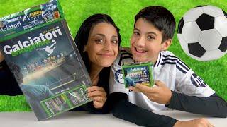 MEGA STARTER PACK CALCIATORI PANINI 2024/2025 ANTEPRIMA - SPACCHETTO CON MAMMA!! 