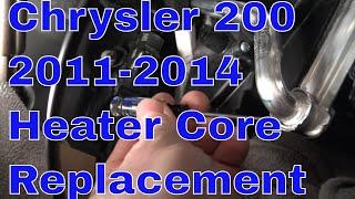 2011-2014 Chrysler 200 heater Core Replacement