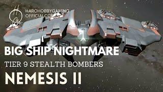 EVE Echoes - Stealth Bomber Tier IX Nemesis II - Damage vs Battleship Test