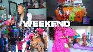 WEEKEND VLOG: Nae’s New Hair, Date Night, Chit Chat, Birthday Party, + Baby Shopping 