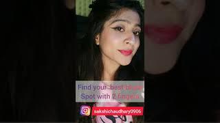 Find your best blush spot with two fingers | Viral Hack #ytshorts #youtube #shortsindia  #blushhack