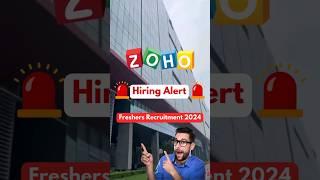 Zoho Off-Campus Placements 2024 | Fresher jobs 2024 | Freshers Job Vacancy 2024 | #jobopening