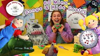 The Little Woolly Vision 1 Hour - Nursery Rhymes and Kids Craft Ideas