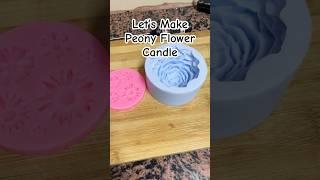 Candle Making with mold #candlemaking #scentedcandle #soywaxcandles #peonyflower #candle