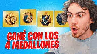 ASÍ GANÉ EN LA NUEVA TEMPORADA EN RANKEDS CON LOS 4 MEDALLONES EN FORTNITE