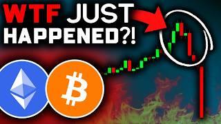 BITCOIN DUMP TODAY (Warning Confirmed)!!! Bitcoin News Today & Ethereum Price Prediction!