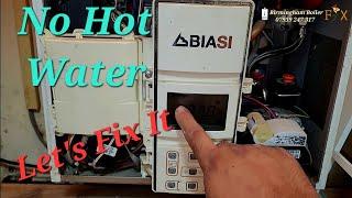 No hot water biasi boiler central heating diagnosis and repair Birmingham Solihull