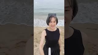 해운대 연무에 매력에 빠져서 동심으로 돌아간 하루#시니어 패션#중년 패션#여행룩#민소매 패션#벌룬스커트#꾸안꾸스타일
