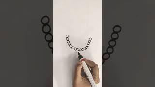 how to draw necklace#shorts #youtubevideo #youtubeshorts #drawing