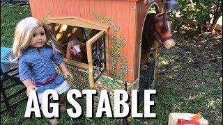 American Girl Doll Horse Stable NEW