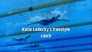 Katie ledeckys freestyle catch