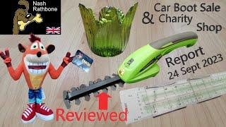 Car Boot Sale & Charity Shop Report 24 September 2023