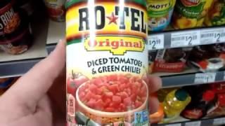 Diced tomatoes & green chillies "Ro-Tel"