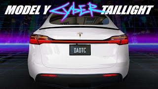 New Tesla Model Y New Cyber Taillights Upgrade! #tesla