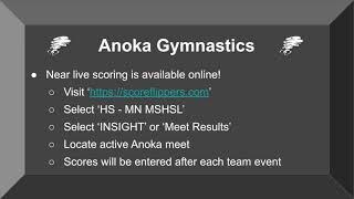 Anoka Gymnastics Meet - vs Maple Grove - Part 2