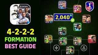 Mastered 4-2-2-2 Quick Counter Formation  How To Build PERFECT Quick Counter 4-2-2-2 Squad Guide 