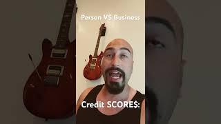 ‍️ Personal vs BUSINESS Credit scores  #moneytalk