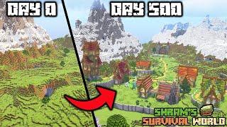 500 Days of Chill Survival Minecraft! [Full Movie]