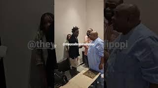 The moment Davido introduced Shallipopi to his uncle, Governor Ademola Adeleke  #shorts