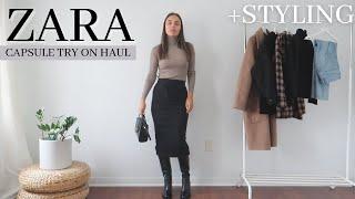 CAPSULE WARDROBE ZARA TRY ON HAUL + STYLING | Violetta Genova