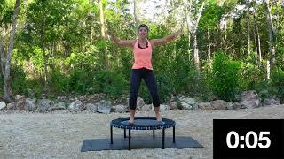 20 Mins BEGINNERS, Low Impact Rebounding Circuit on a Leaps & Rebounds Trampoline (Rebounder)