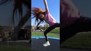 ADLEY'S TRAMPOLiNE TRiCK at pirate island!! GYMNASTICS Flips.. watch this, Vlog! Extreme Bouncing