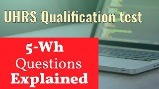 UHRS Qualification test | UHRS qualification india | UHRS qualifications