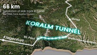 PORR Austria: The Koralmtunnel  - The connection between Carinthia & Styria - Slab Track Austria