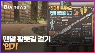 맨발 황톳길 걷기 '인기' (부산)