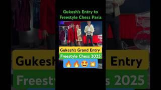 Gukesh's Grand Entry to Freestyle Chess 2025 Paris Grand Slam tour | #chess #gukesh #freestylechess