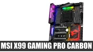 MSI X99 Gaming Pro Carbon Motherboard (Computex 2016) | Allround-PC.com