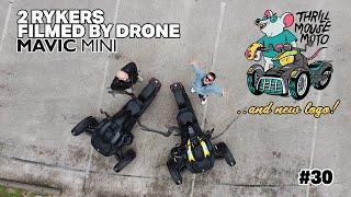 Two Can-Am Rykers Filmed With a Drone