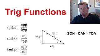 Trig Functions - Sin, Cos, Tan (SOH CAH TOA)